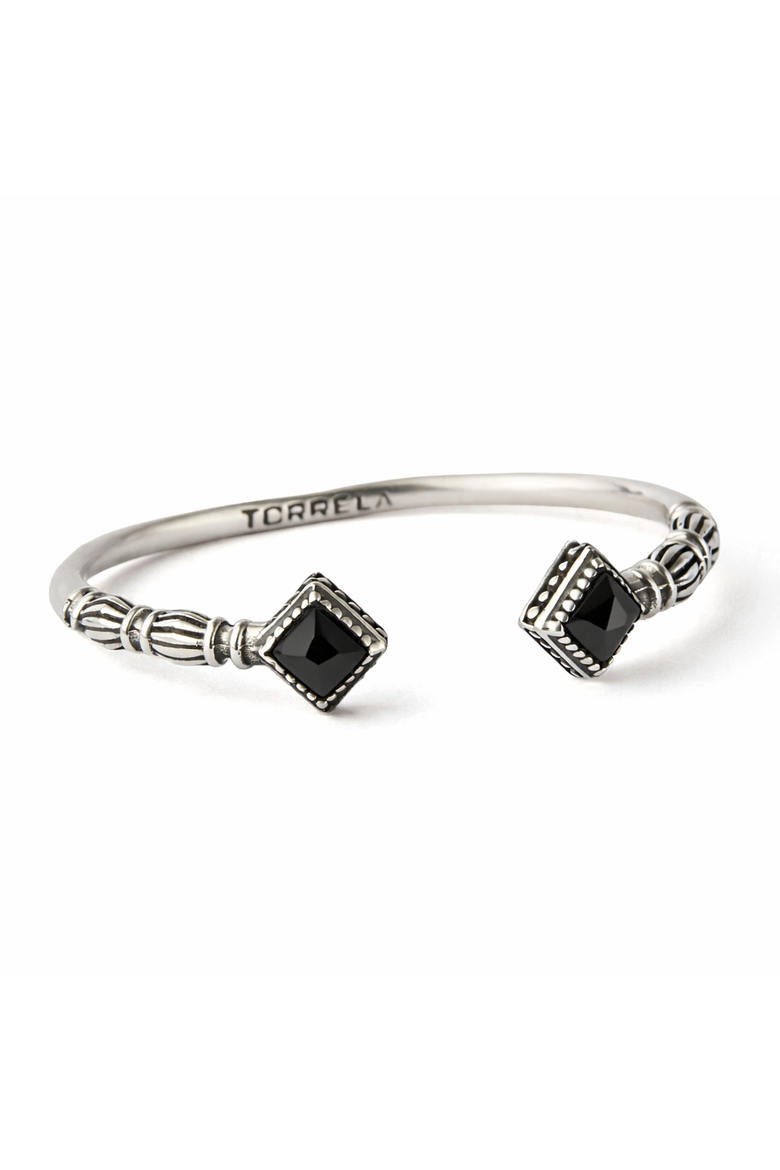 Olimpo Onyx Silver Cuff, Main, color, Onyx