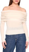 Susana Monaco Off the Shoulder Merino Wool Sweater