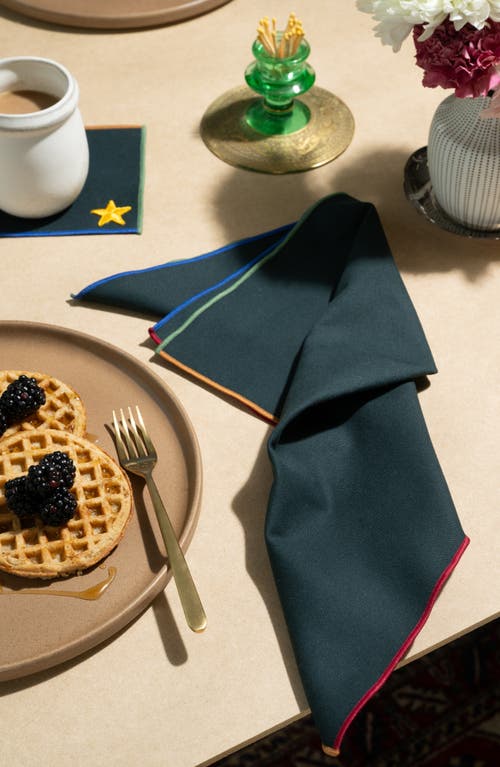 ATELIER SAUCIER ATELIER SAUCIER VARSITY SET OF 4 NAPKINS