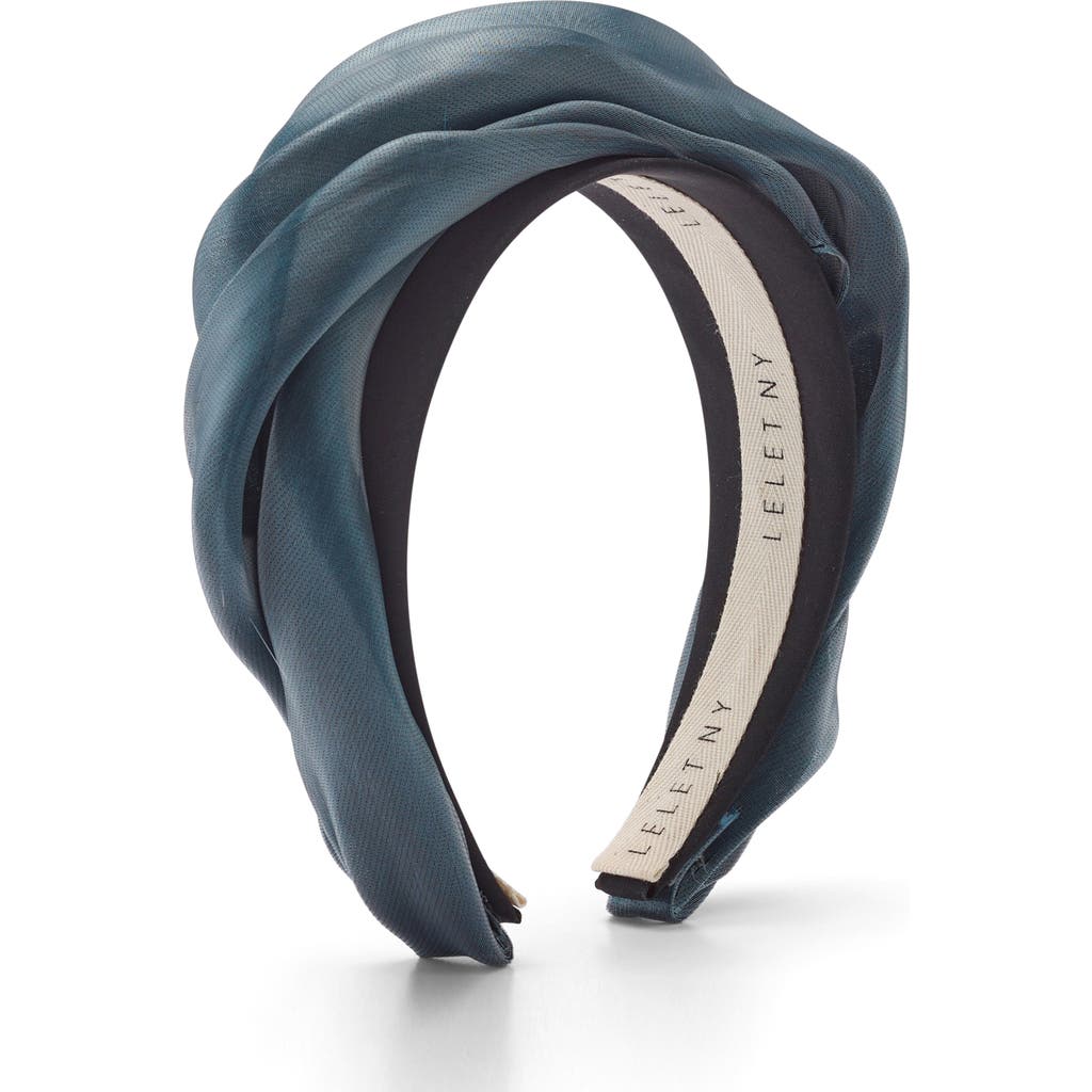 Lelet Ny Liquid Drape Silk Headband In Gray