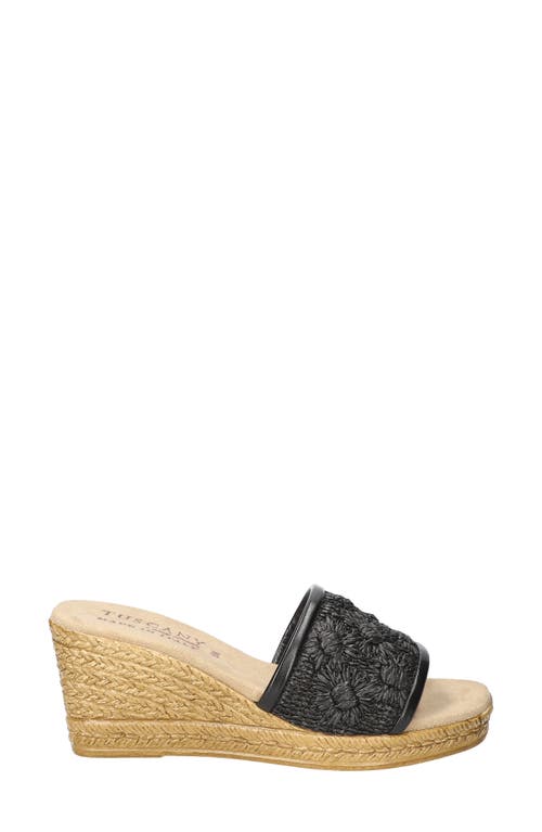 EASY STREET EASY STREET RICCI ESPADRILLE PLATFORM WEDGE SLIDE SANDAL