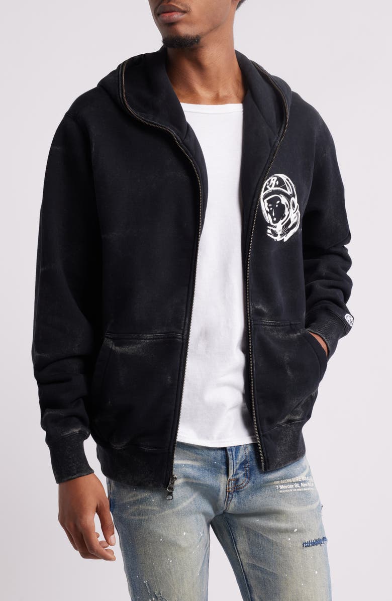 Billionaire Boys Club Helmet Head French Terry Zip Hoodie, Main, color, 