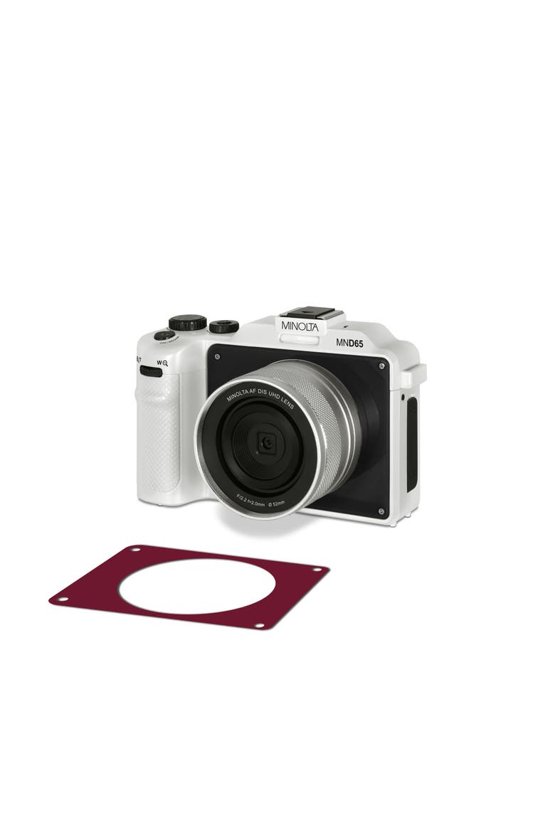 MND65 56 MP Autofocus / 4K60FPS Ultra HD Camera w/WiFi and Selfie Lens, Alternate, color, WHITE