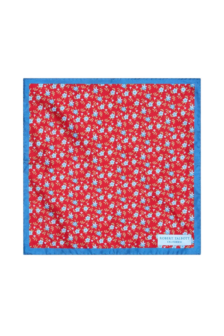 York Flower Multi Pocket Square, Alternate, color, Red