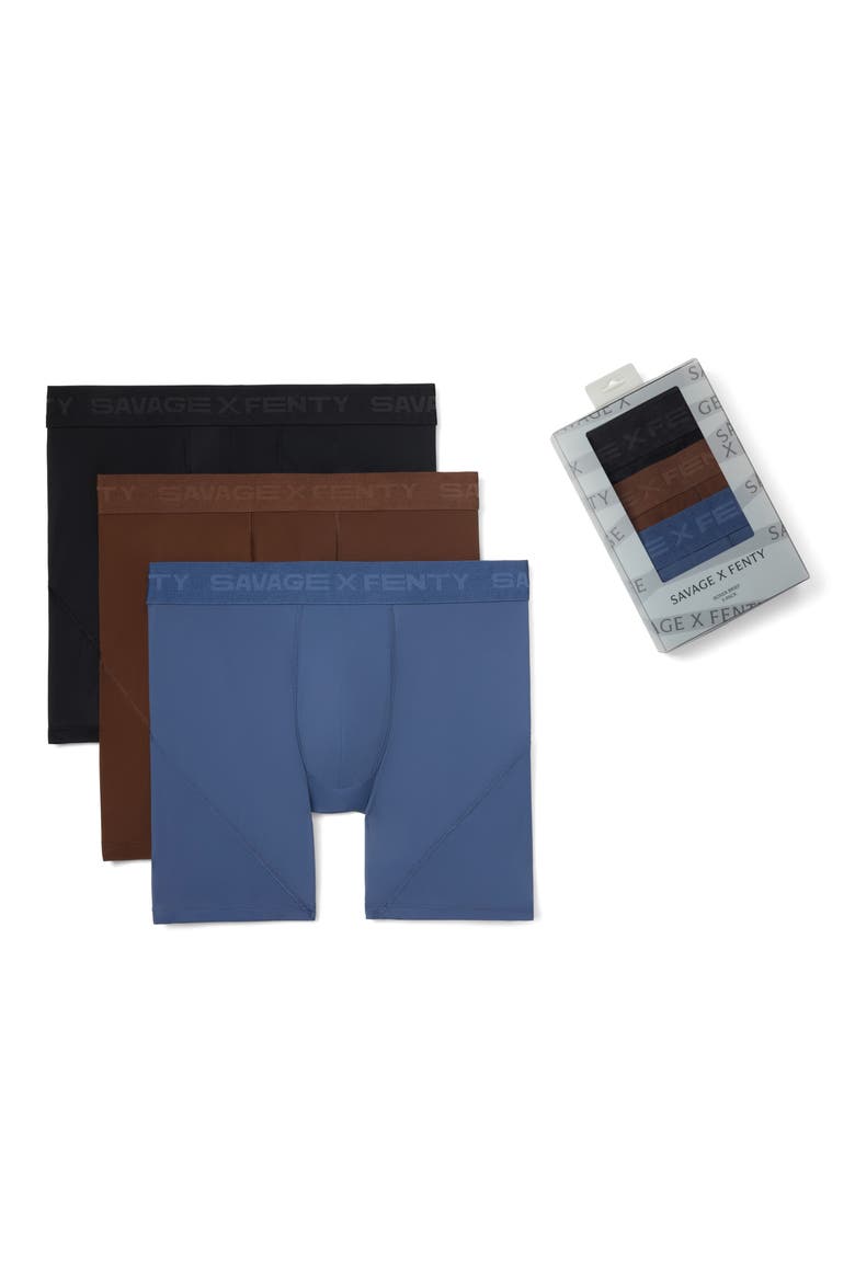 3-Pack Shadow Fit Boxer Briefs, Main, color, BLACK/ BROWN/ BLUE