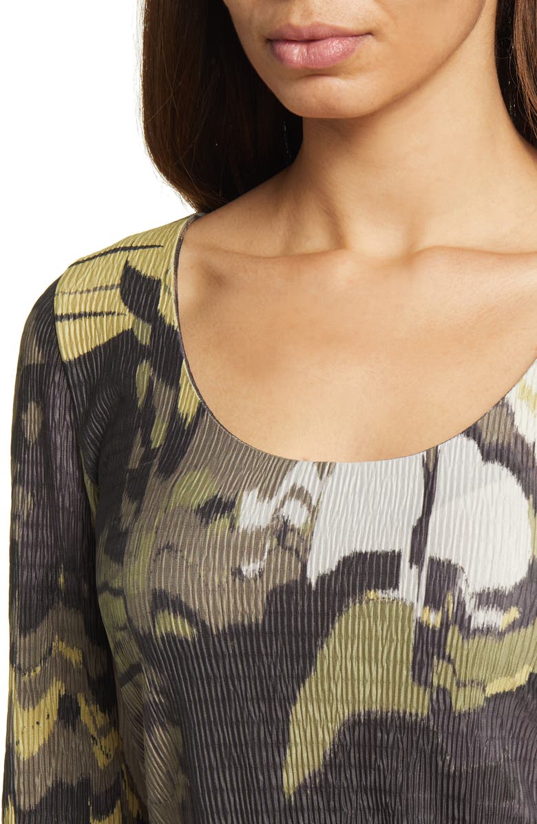 Ted Baker London Jolien Print Plissé T-Shirt, Alternate, color,