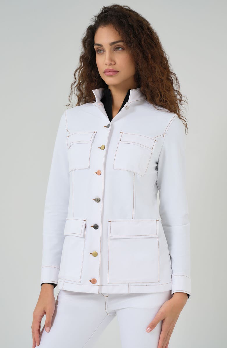 Anatomie Luvan Performance Denim Utility Jacket, Alternate, color, 