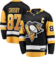 FANATICS Men's Fanatics Sidney Crosby Black Pittsburgh Penguins Captain Patch Home Breakaway Jersey