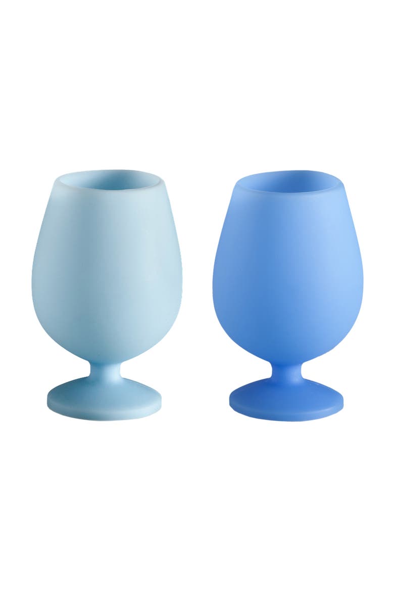Stemm |Silicone Unbreakable Wine Glasses, Alternate, color, Sky + Kingfisher