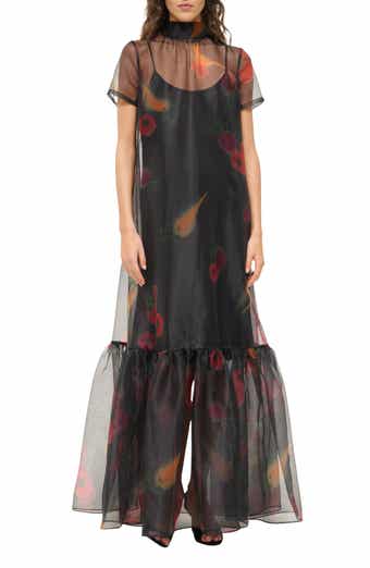 STAUD Calluna Floral Sheer Maxi Dress