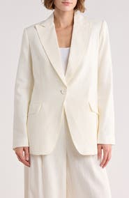 MAX STUDIO Linen Blend Blazer