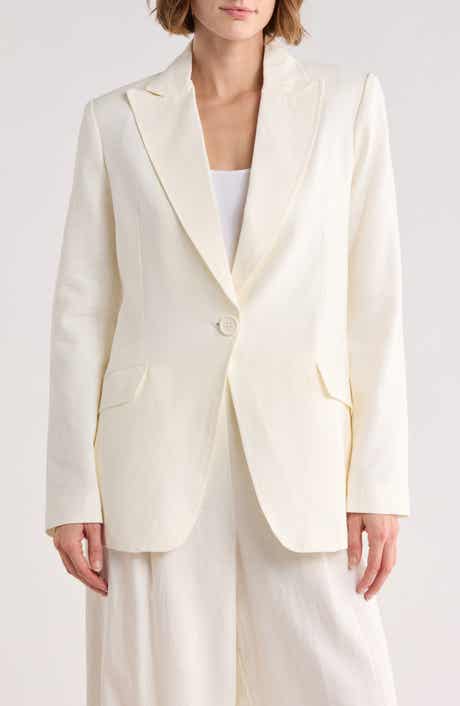 MAX STUDIO Linen Blend Blazer