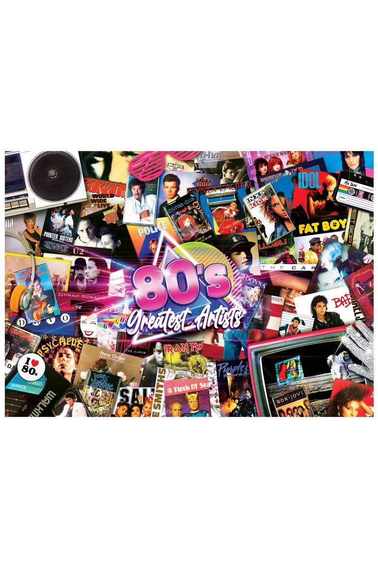80's Artists 1000 Piece Jigsaw Puzzle, Alternate, color, Multicolor