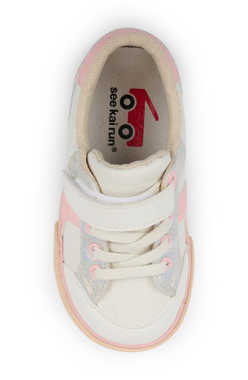See Kai Run Kids' Connor Sneaker In White/pink