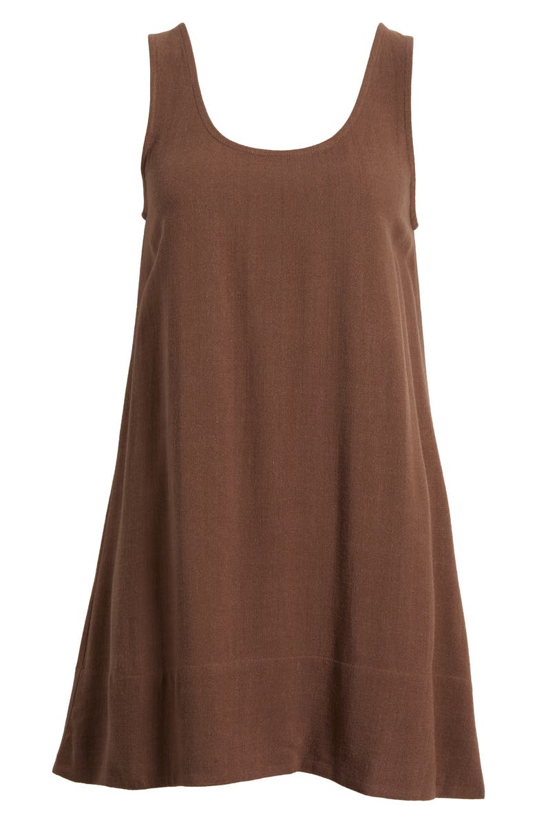 Sunday Ritual Sleeveless Mini Sundress, Alternate, color, Brown