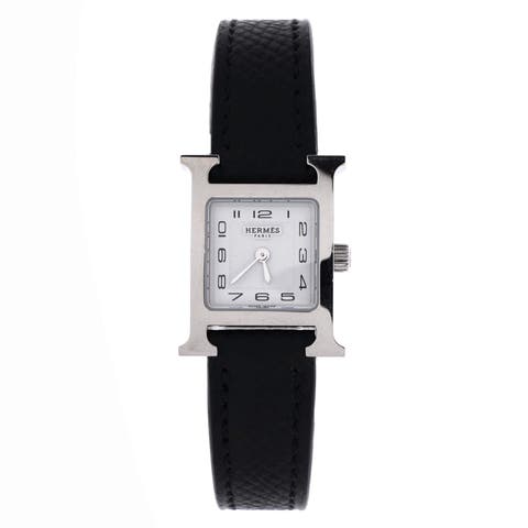 Heure H Quartz Watch Stainless Steel and Leather 17