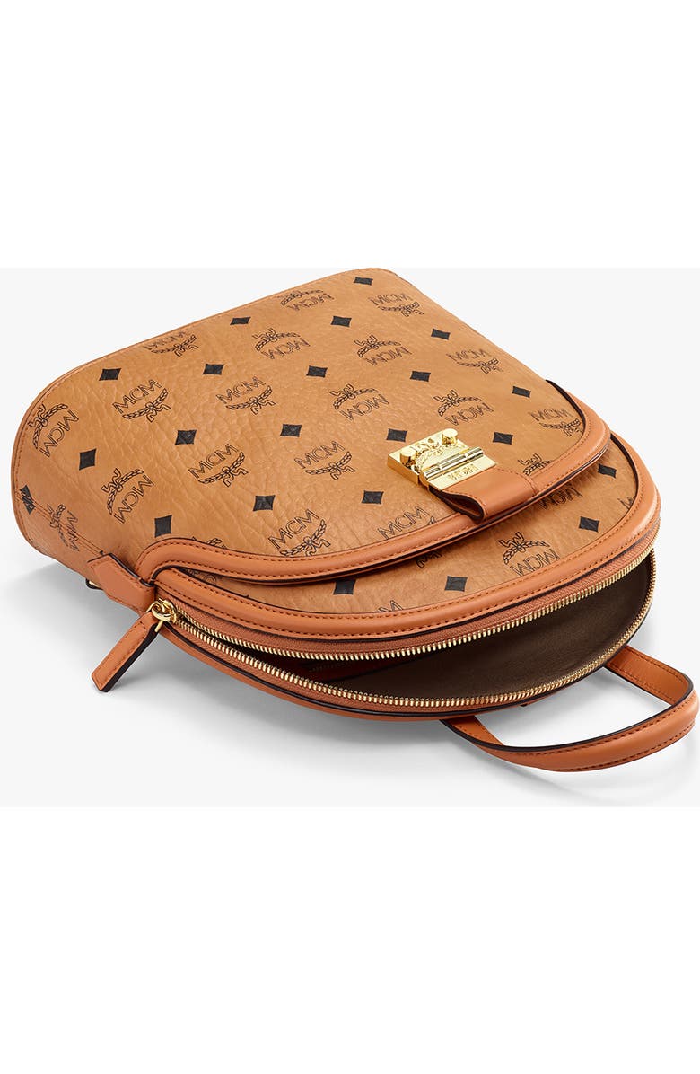 MCM Small Anna Visetos Canvas Convertible Backpack, Alternate, color,