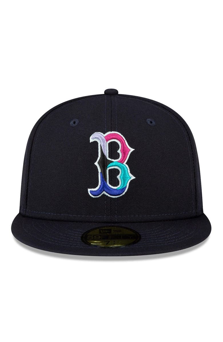 New Era Men's New Era  Navy Boston Red Sox 2004 World Series Polar Lights 59FIFTY Fitted Hat, Alternate, color, 