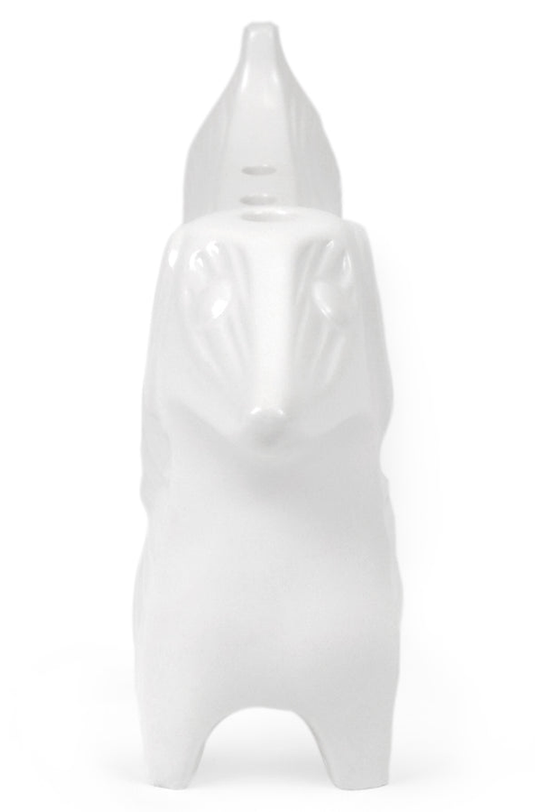 Dachshund Menorah, Alternate, color, White