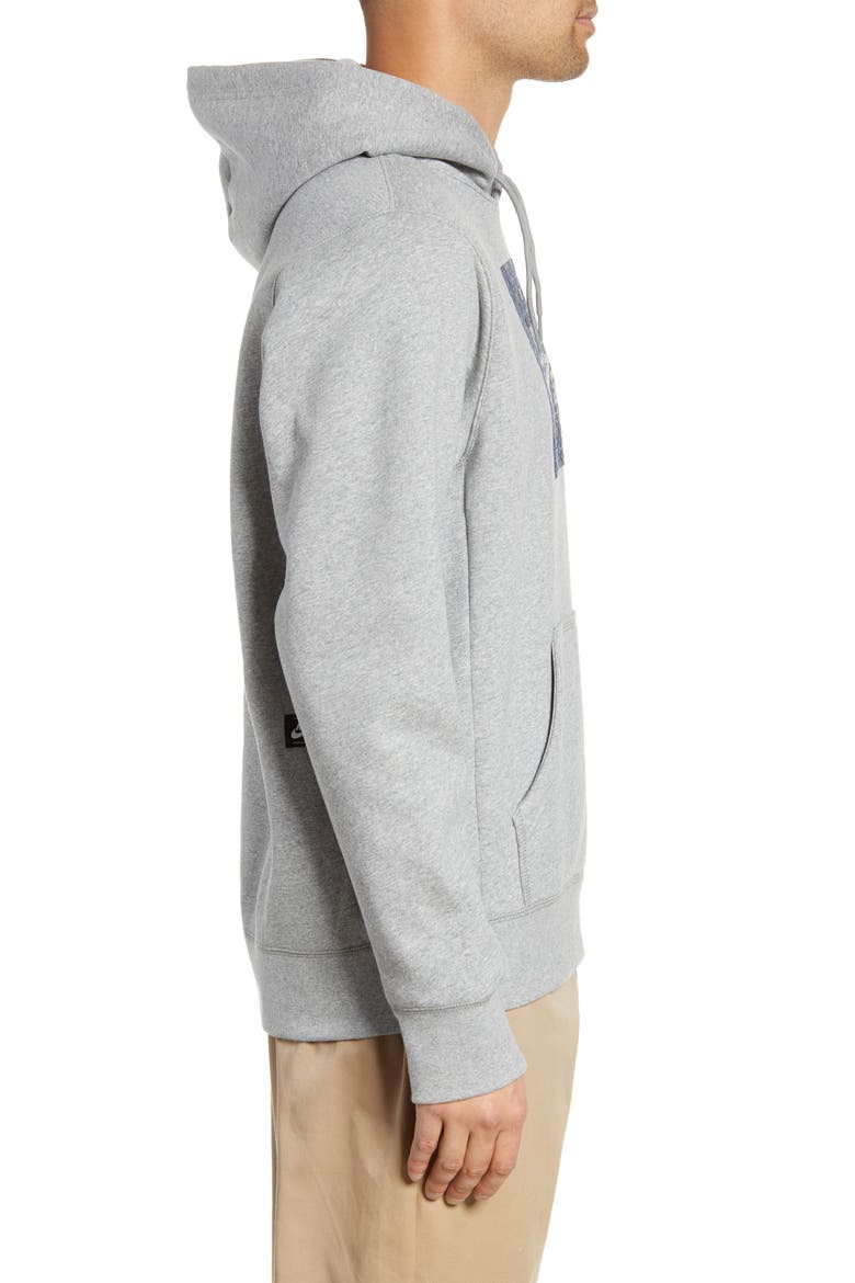 Nomad Hooded Sweatshirt, Alternate, color, DARK GREY HEATHER/ OBSIDIAN