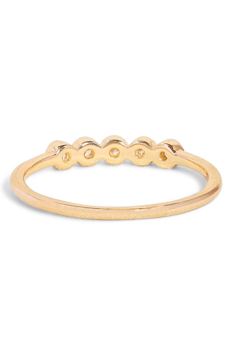 STONE AND STRAND Bezel Diamond Line Ring, Alternate, color, 10K Yellow Gold/ White Diamond