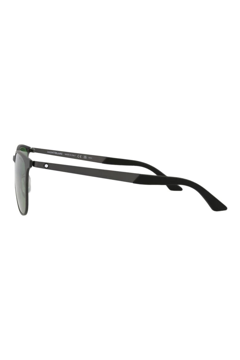 54mm Round Sunglasses, Alternate, color, RUTHENIUM GREEN