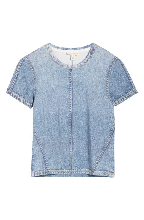 3D Printed Jersey Crop T-Shirt