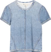 Current/Elliott 3D Printed Jersey Crop T-Shirt