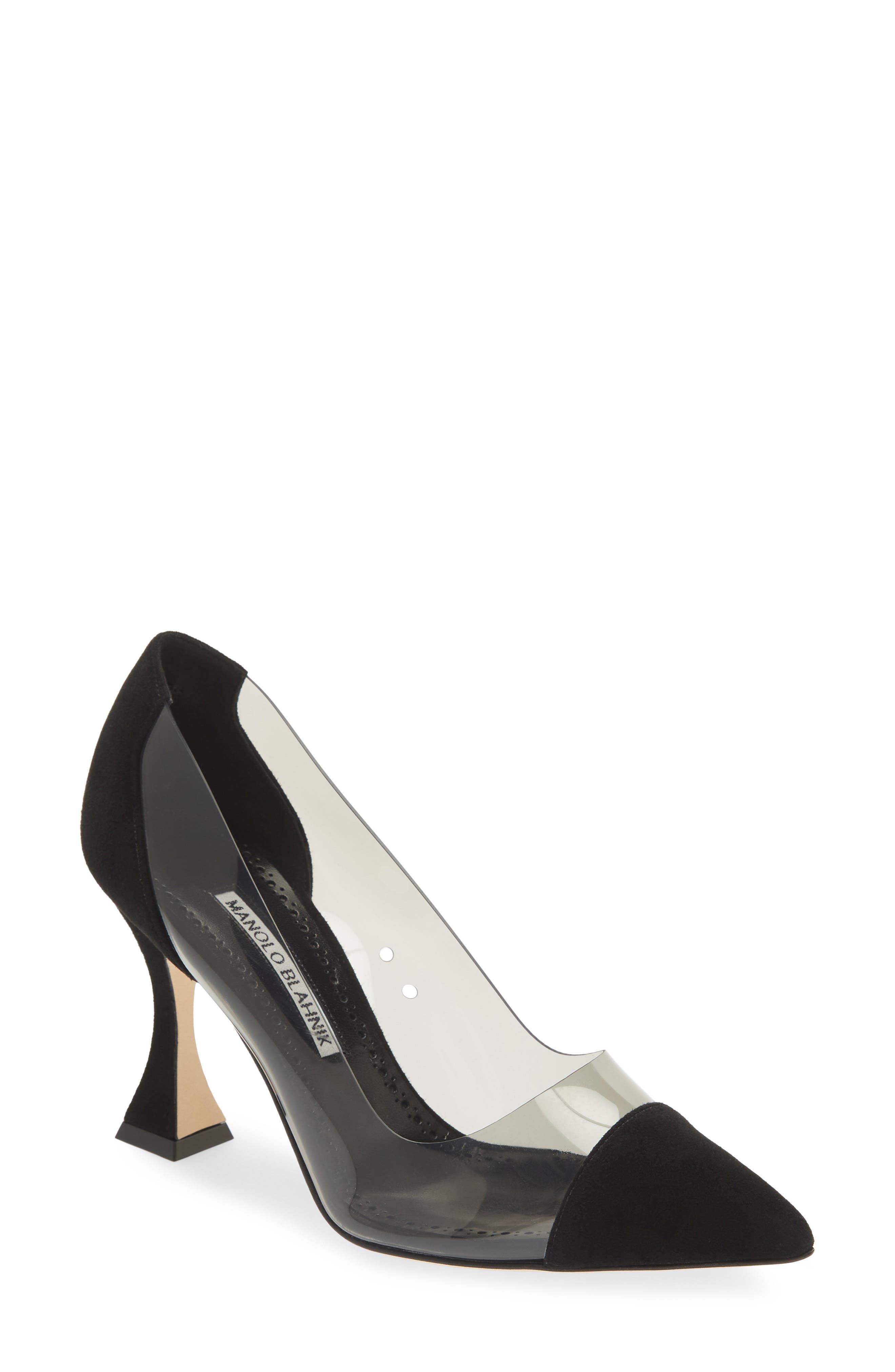 Pacharo Pointed Toe Pump, Main, color, BLACK/ DARK GREY