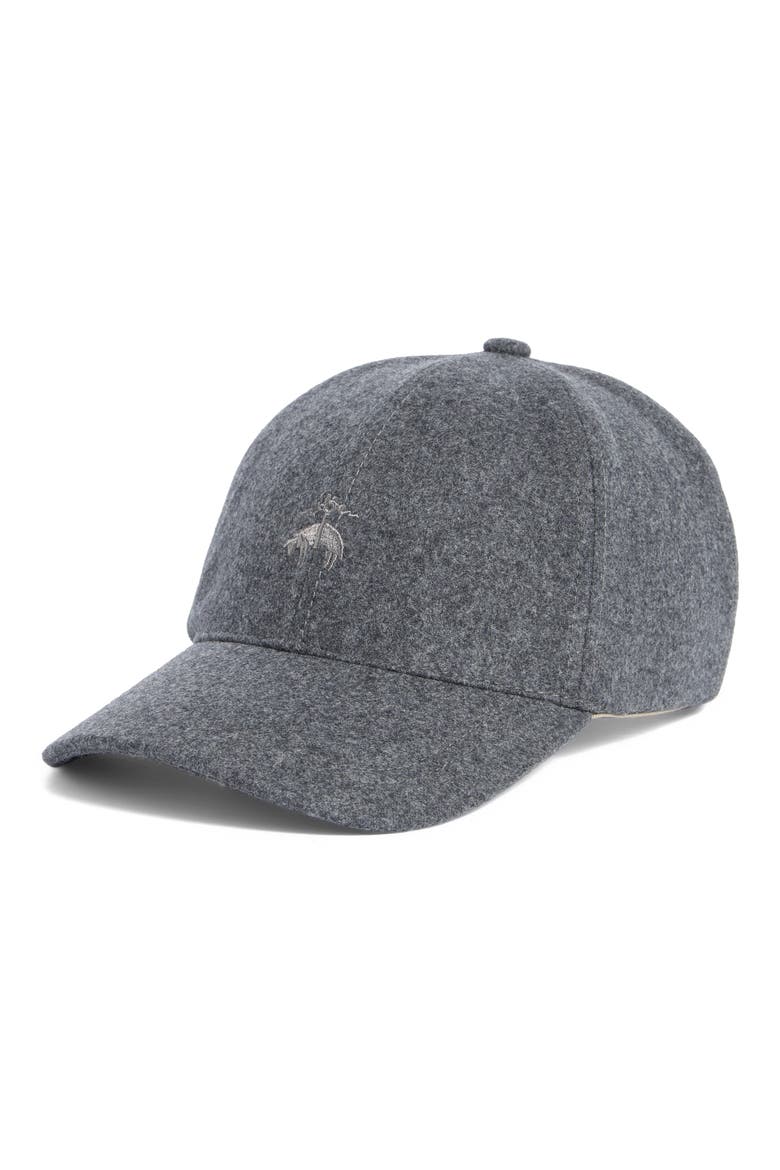 Refined Wool Adjustable Baseball Cap, Main, color, GREY FLANNEL