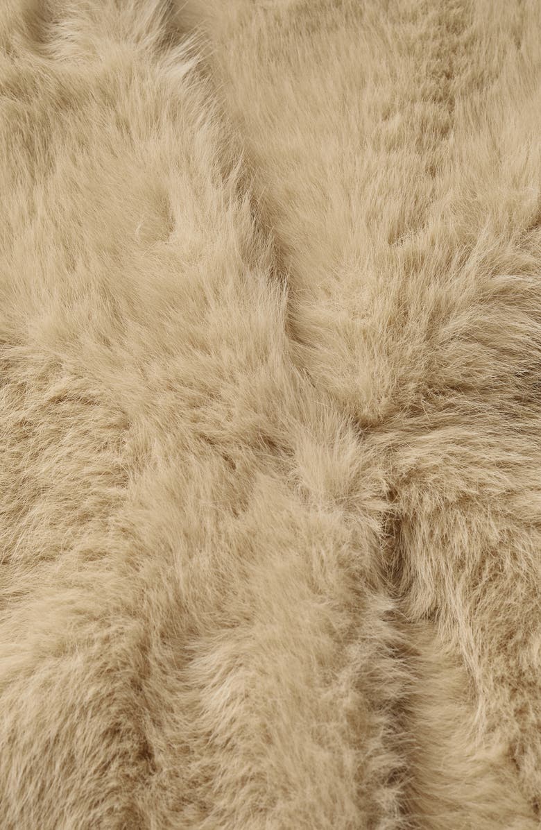 MANGO Faux Fur Coat, Alternate, color, 