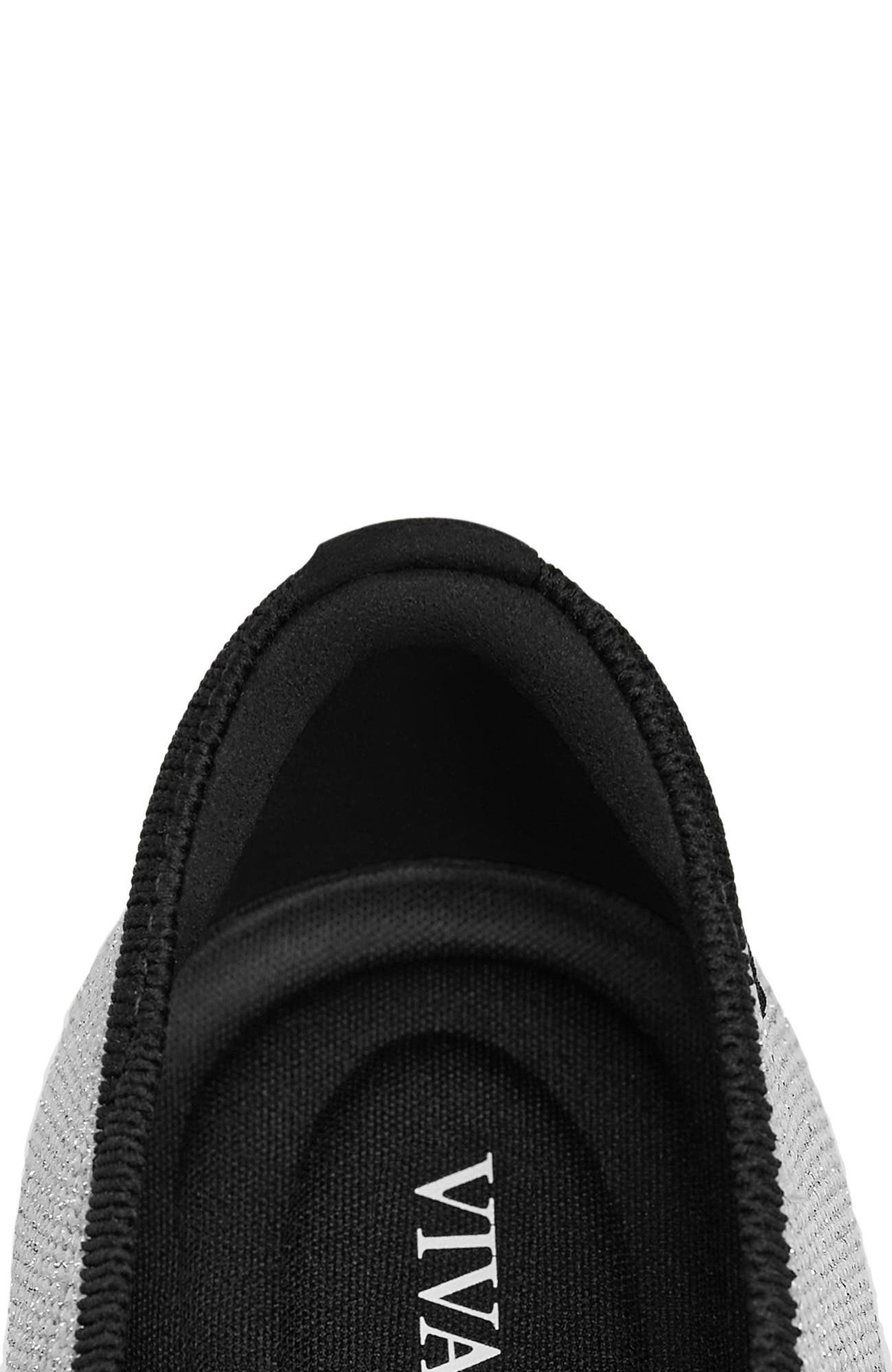 VIVAIA Pointed-Toe Bow Flats, Alternate, color, Metallic Diamond Black