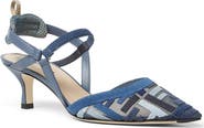 Fendi Colibrì Lite Pointed Toe Slingback Pump