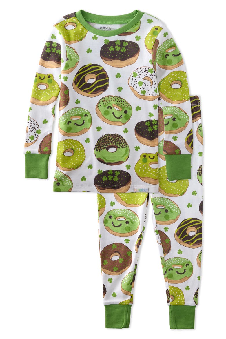 Kids' Zen Two-Piece Organic Cotton Pajamas, Main, color, FROGGIE SWEETS