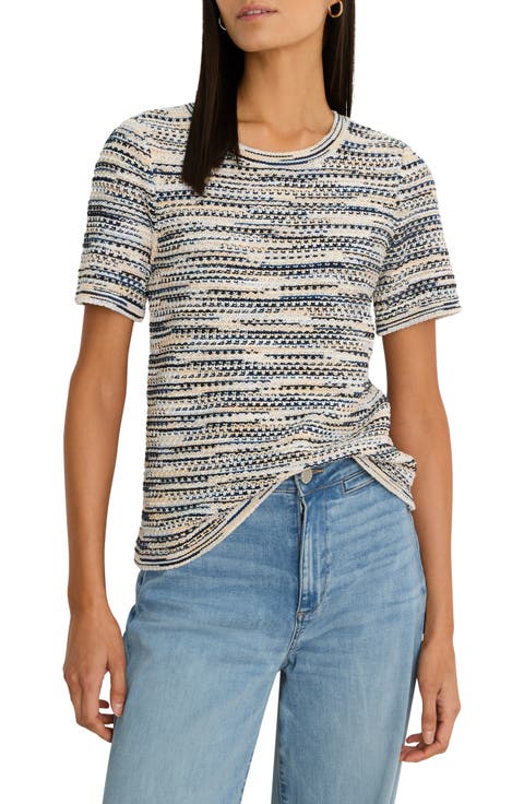 NIC+ZOE Space Dye Tuck Stitch Sweater (Regular & Petite)