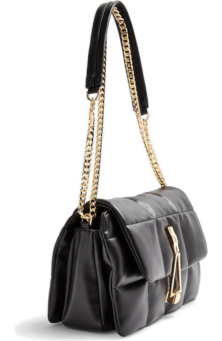 Topshop Triangle Quilted Shoulder Bag, Alternate, color,