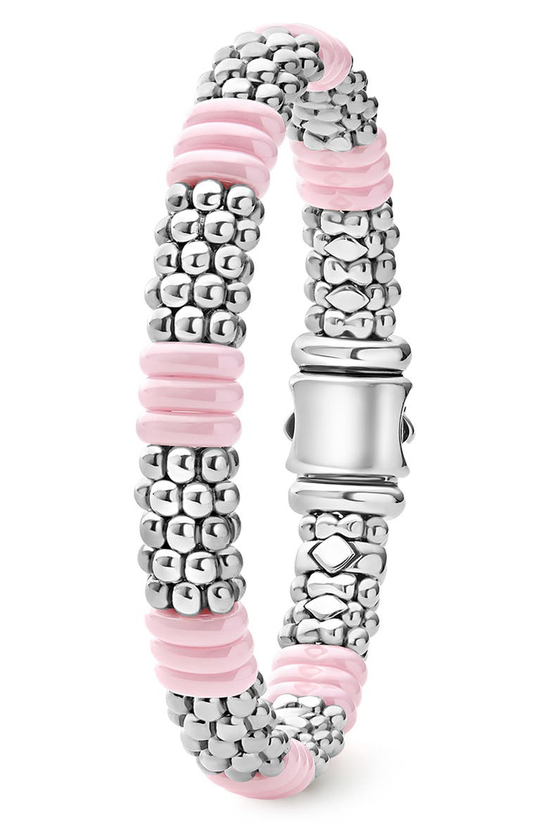 Pink Caviar Ceramic Station Bracelet (Nordstrom Exclusive), Alternate, color, PINK