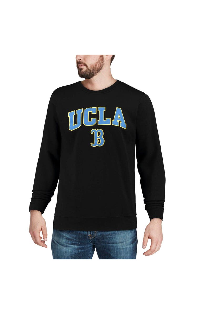 COLOSSEUM Men's Colosseum Black UCLA Bruins Arch & Logo Crew Neck Sweatshirt, Alternate, color, Black
