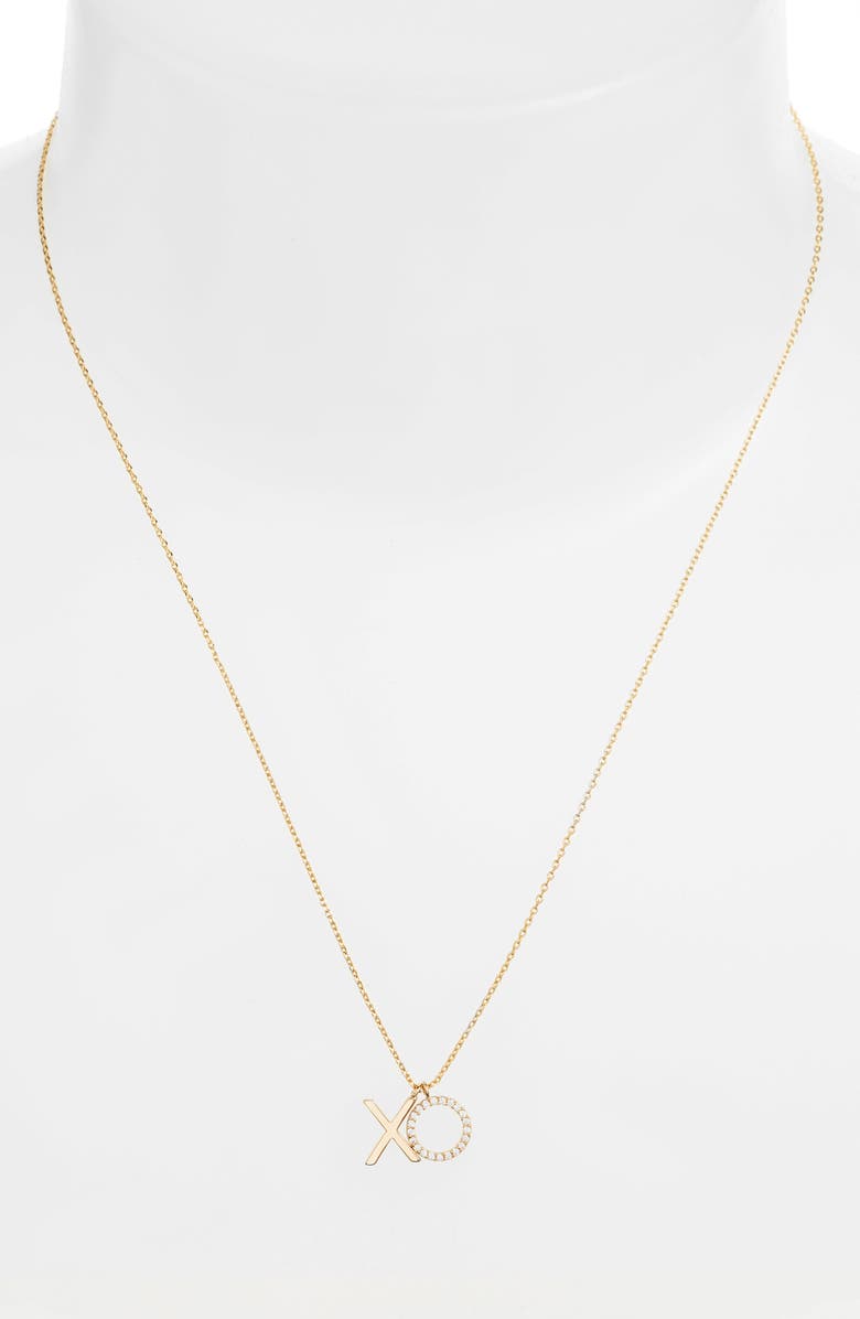 Estella Bartlett Positive Vibes Pendant Necklace, Alternate, color, Gold