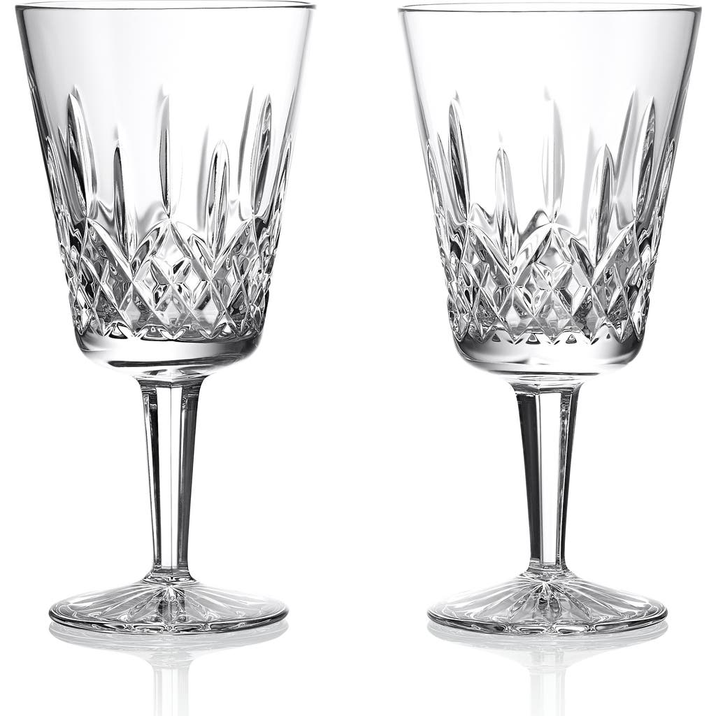 Waterford Lismore Set Of 2 Medium Goblets In No Color