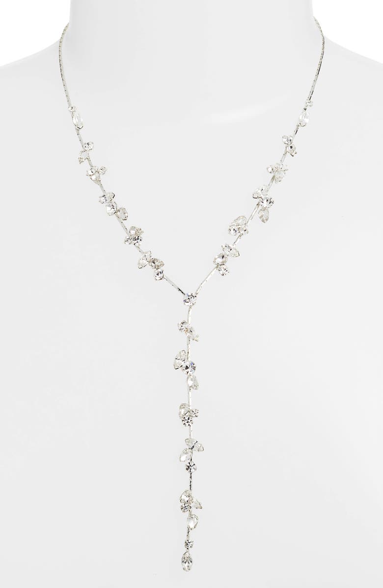 CRISTABELLE Multi Stone Y-Necklace, Main, color, 