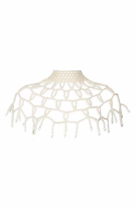 SAACHI Pearl Collar Capelet