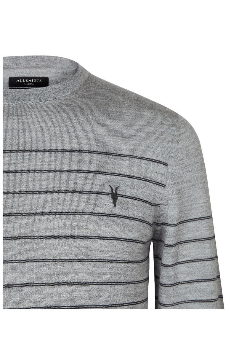 Mode Stripe Merino Sweater, Alternate, color, FOG GREY MOULINE