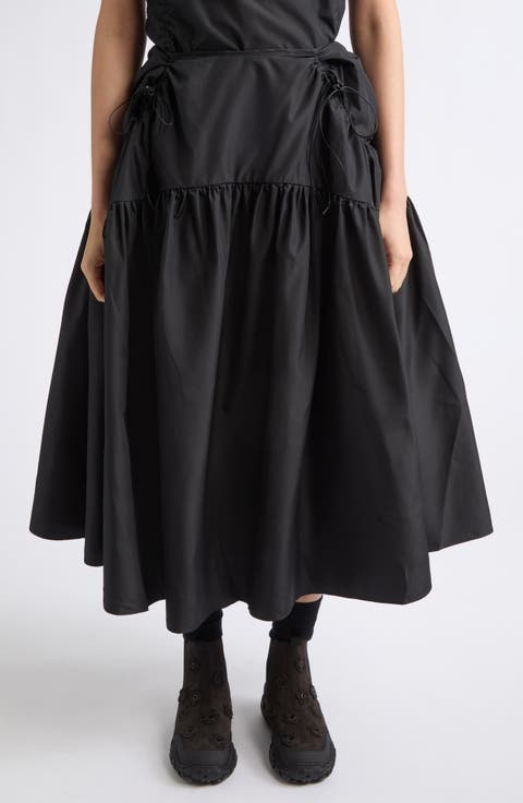Filly Recycled Faille Midi Skirt
