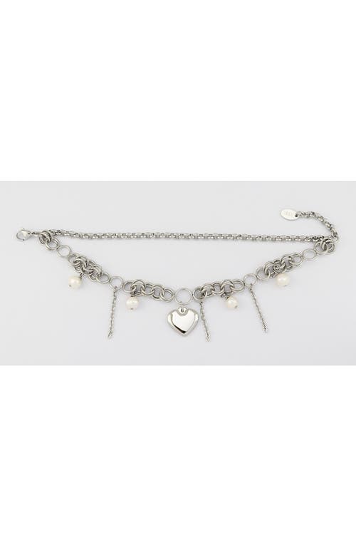 Rebl Layered Charm Mixed Chain Bracelet