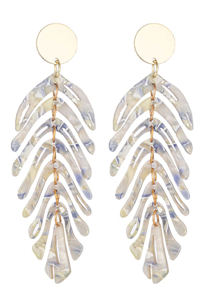 The Luxe Collection Lexy Drop Earrings, Main, color, PURPLE