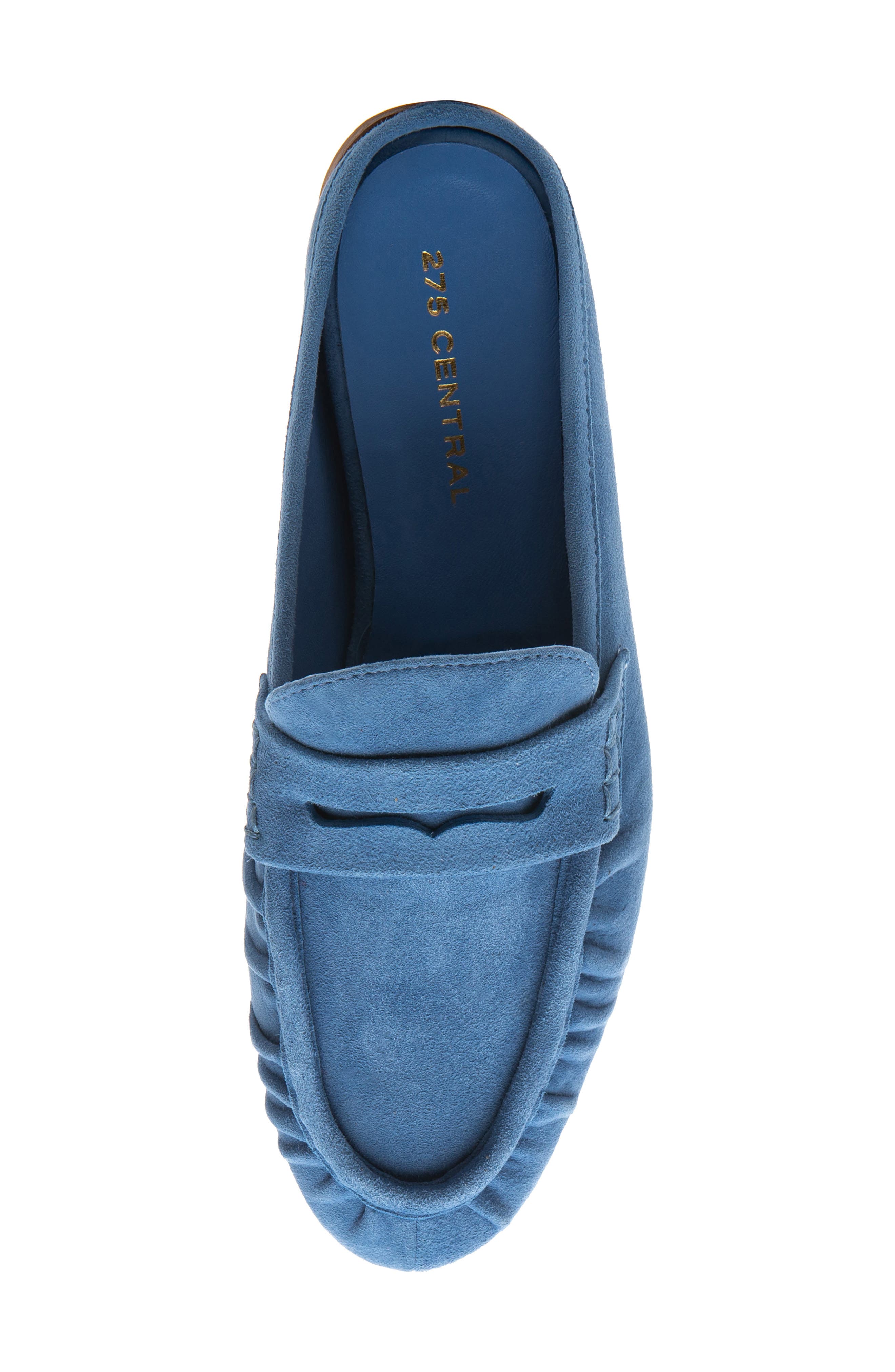 Vivien Penny Loafer Mule, Alternate, color, BLUE