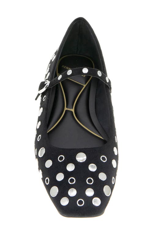 Kenneth Cole Jasper Stud Mary Jane Flat In Black