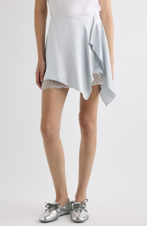 Inouki Ruffled Satin Skirt