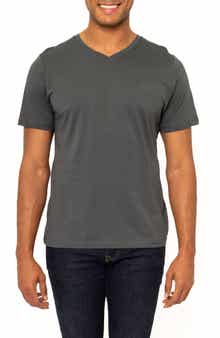 VELLAPAIS Montpellier V-Neck Cotton T-Shirt